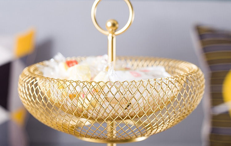 Two-Tier Metal Fruit Basket - Image 10