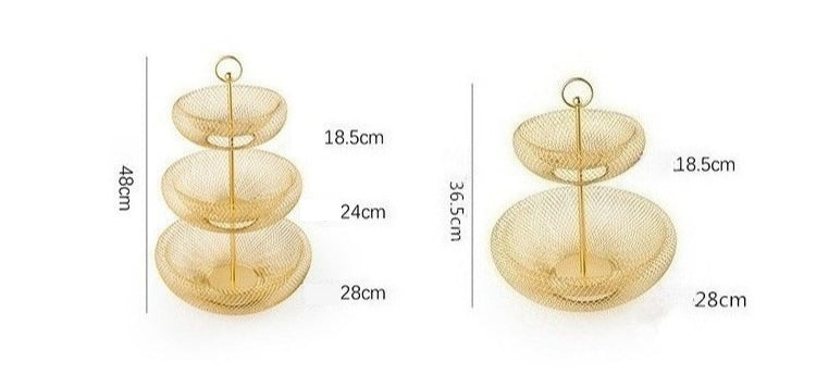Two-Tier Metal Fruit Basket - Image 5