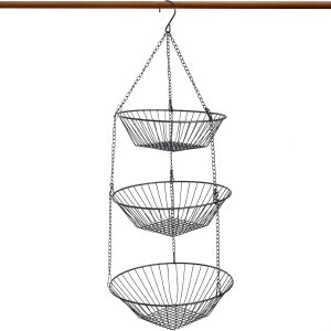 Chain-Hung Wire Produce Basket Set