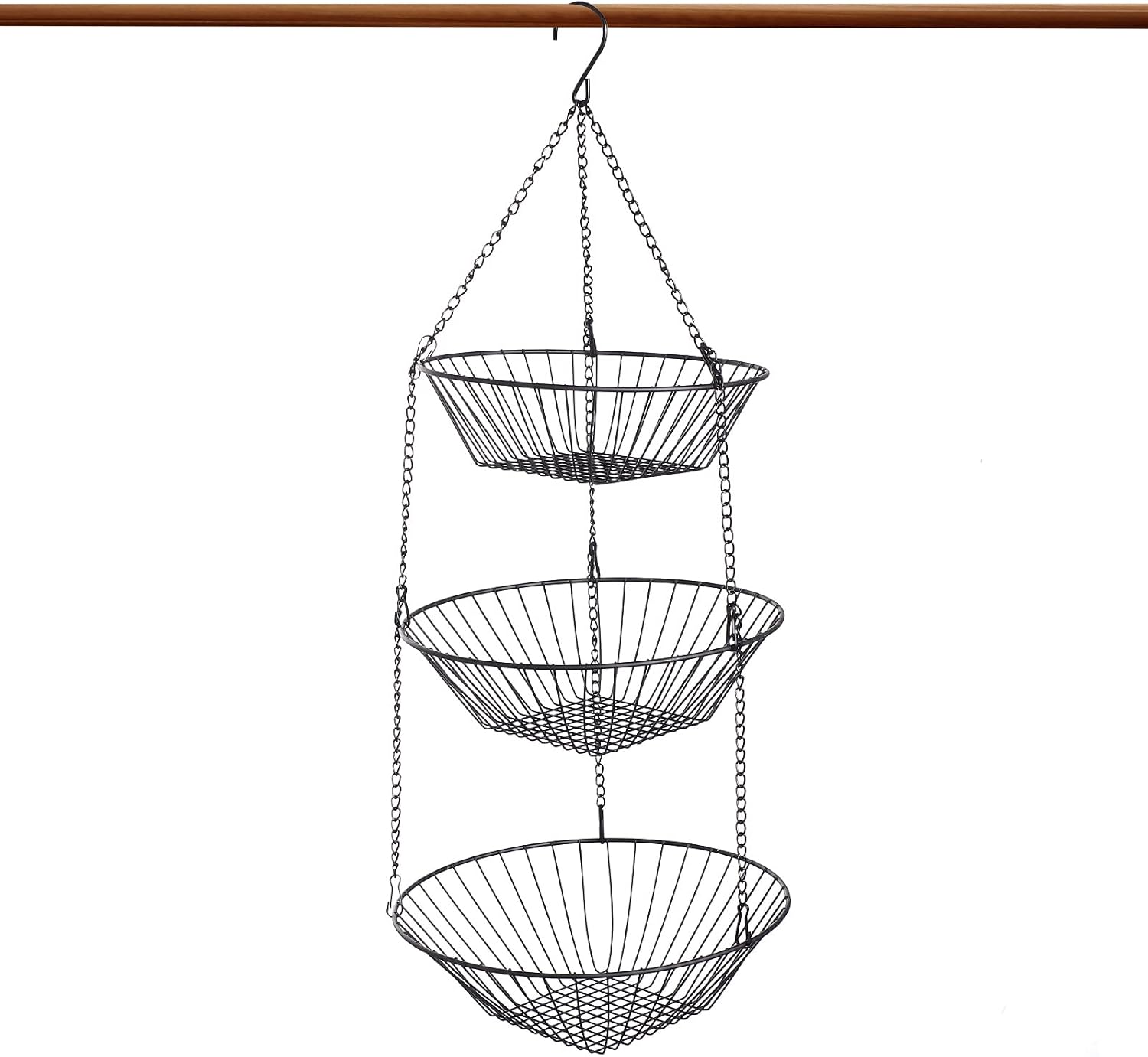 Chain-Hung Wire Produce Basket Set
