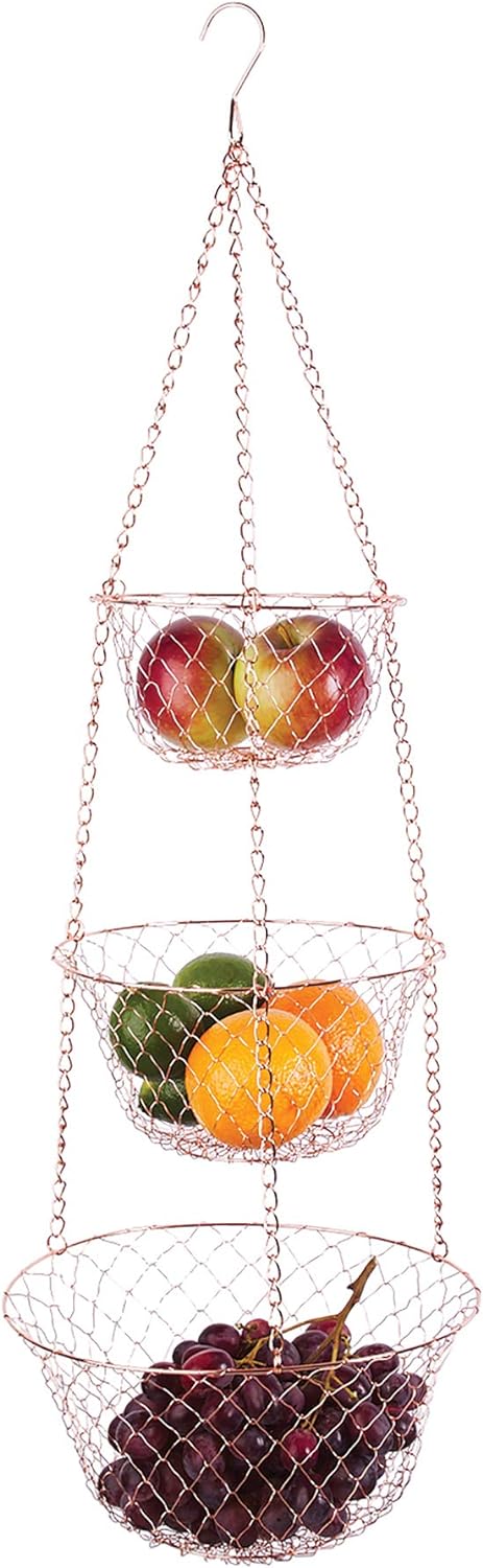 Graduated Classic Wire Hanging Basket Trio