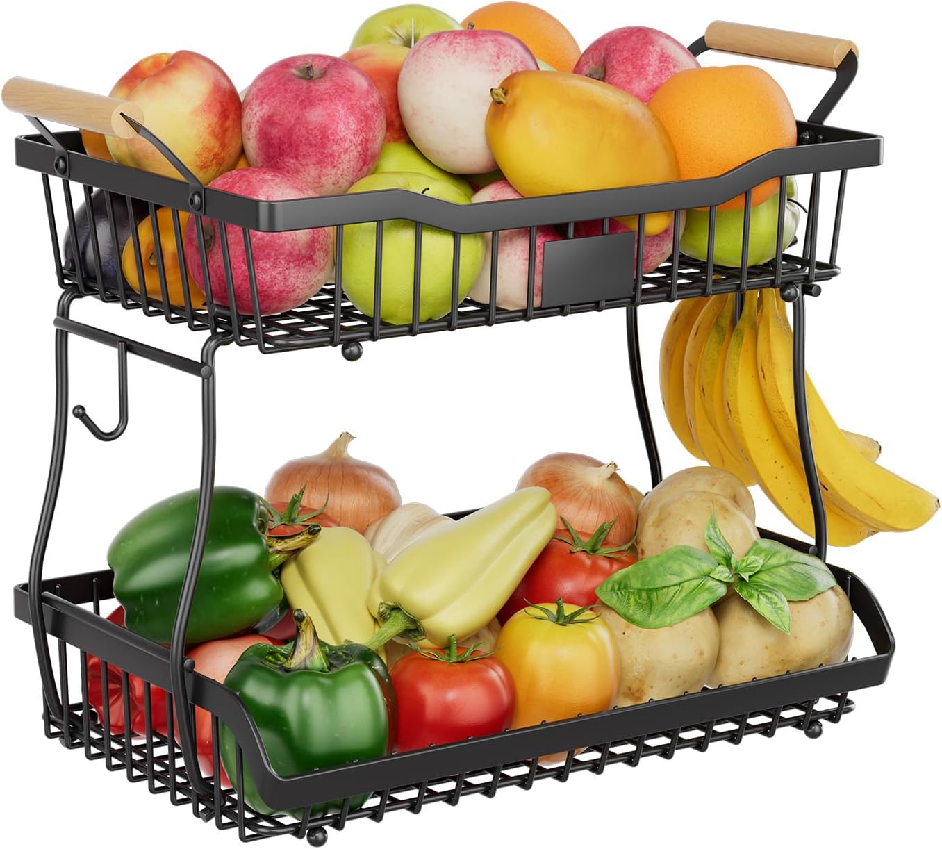Modular Fruit Bowl and Hook Storage System