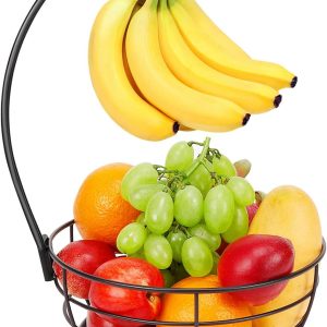 Circular Pedestal Produce Bowl with Arch Hanger