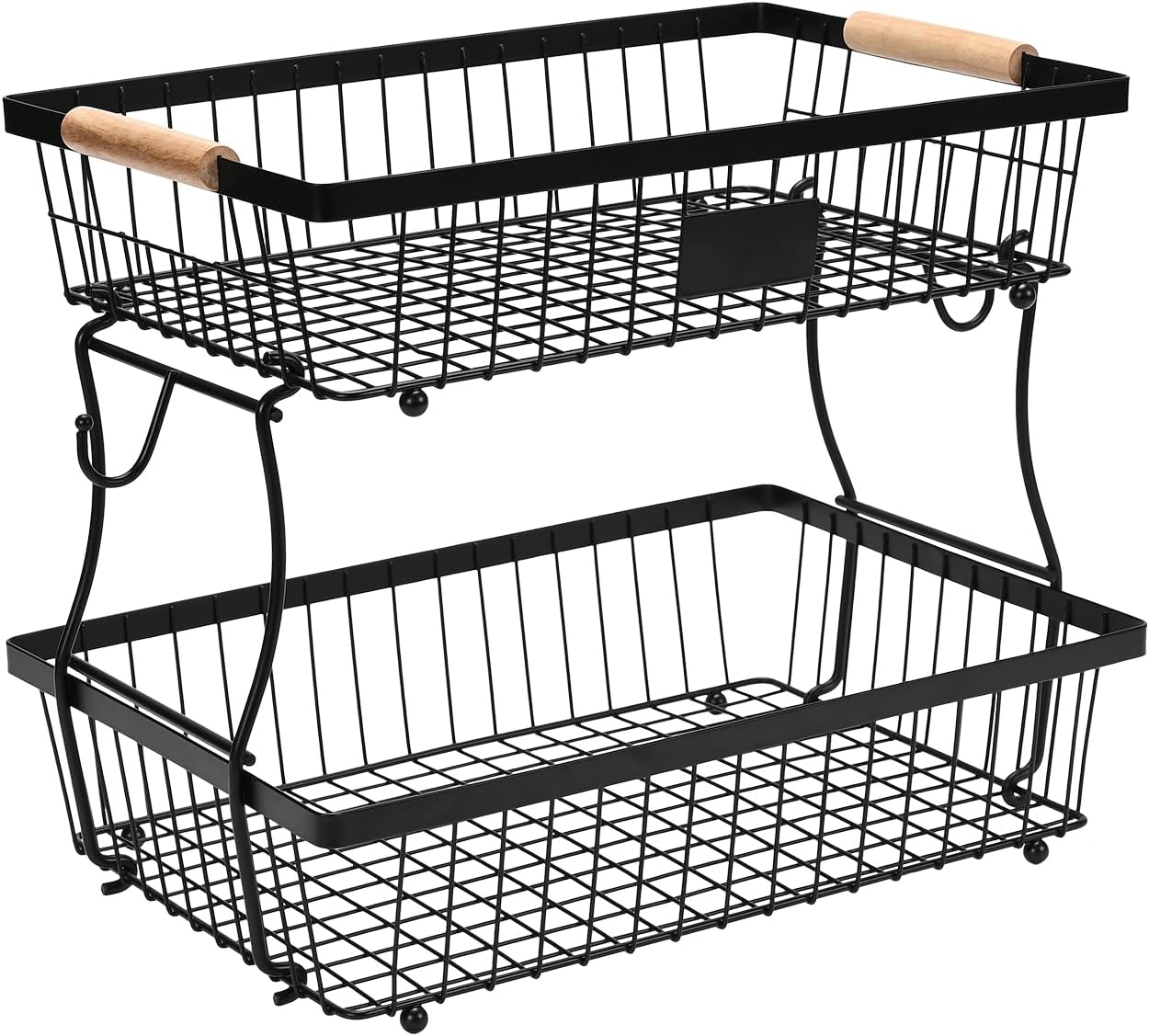 Stackable Wire Fruit Basket Tower