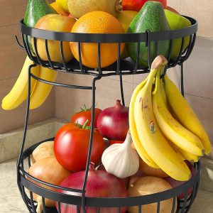 Deep-Bowl Produce Basket with Upright Handle