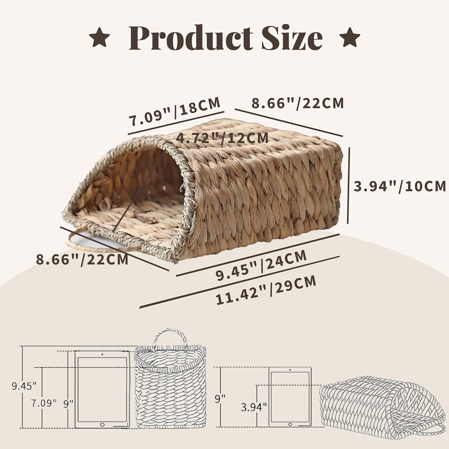 Natural-Fiber Hanging Produce Basket - Image 3