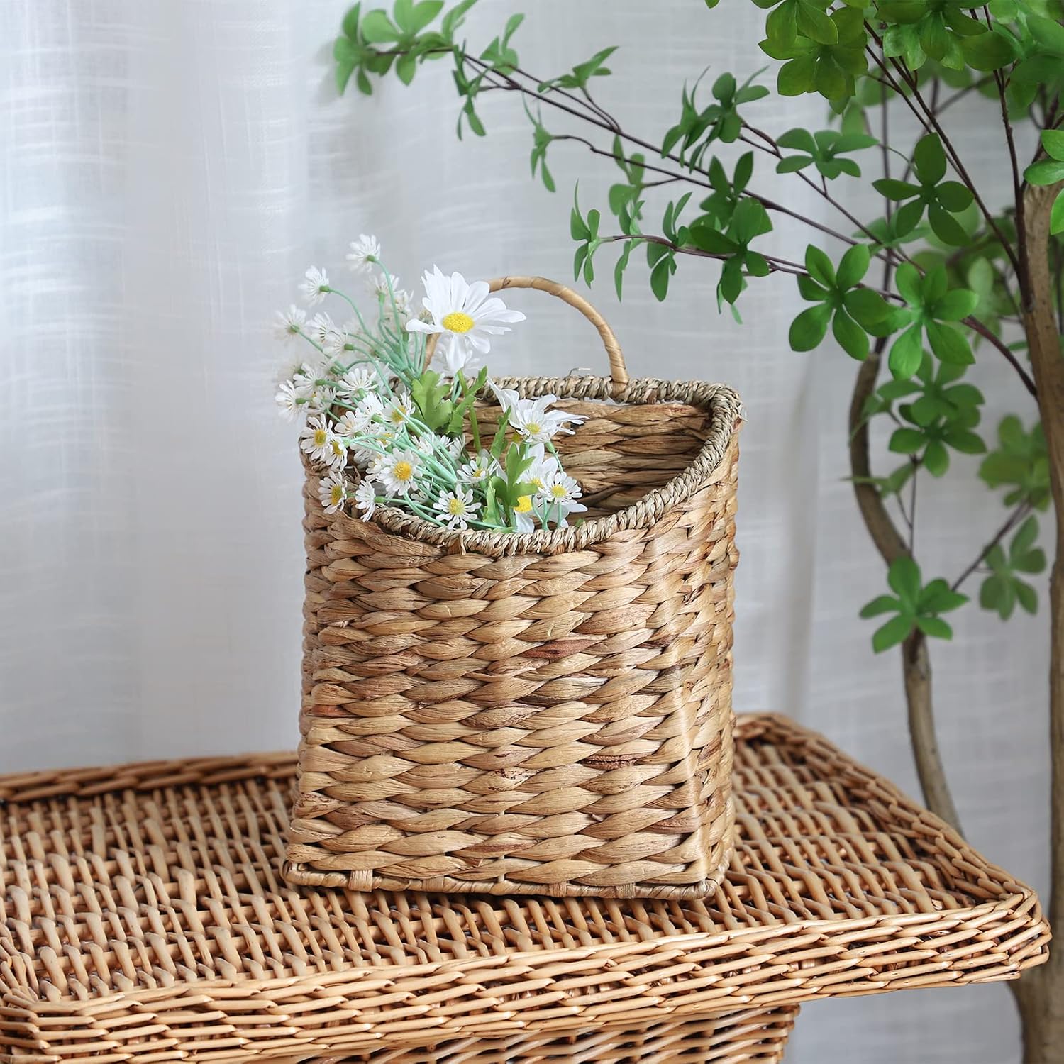 Natural-Fiber Hanging Produce Basket - Image 4