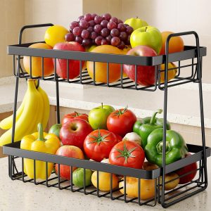Side-Handle Two-Tier Produce Organizer