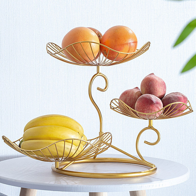 Three-Tier Metal Fruit Basket - Image 2