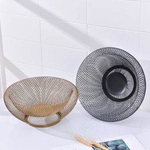 Two-Tier Metal Fruit Basket