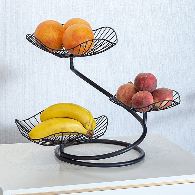 Three-Tier Metal Fruit Basket - Image 3
