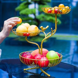 Two-Tier Branch Fruit Basket