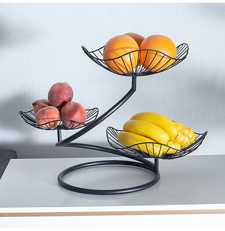 Three-Tier Metal Fruit Basket - Image 8