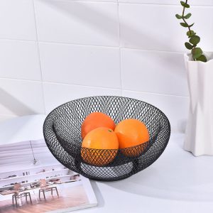 Two-Tier Wire Fruit Basket