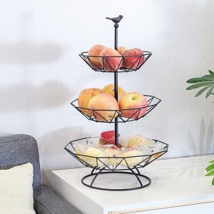 Three-Tier Bird Fruit Tray